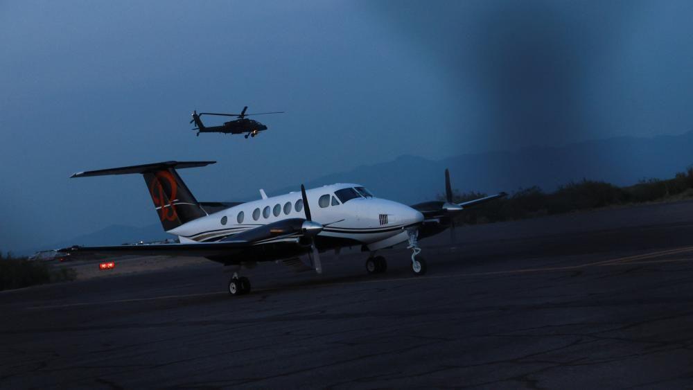 El avión en el que viajaban Ismael Zambada García y Joaquín Guzmán López