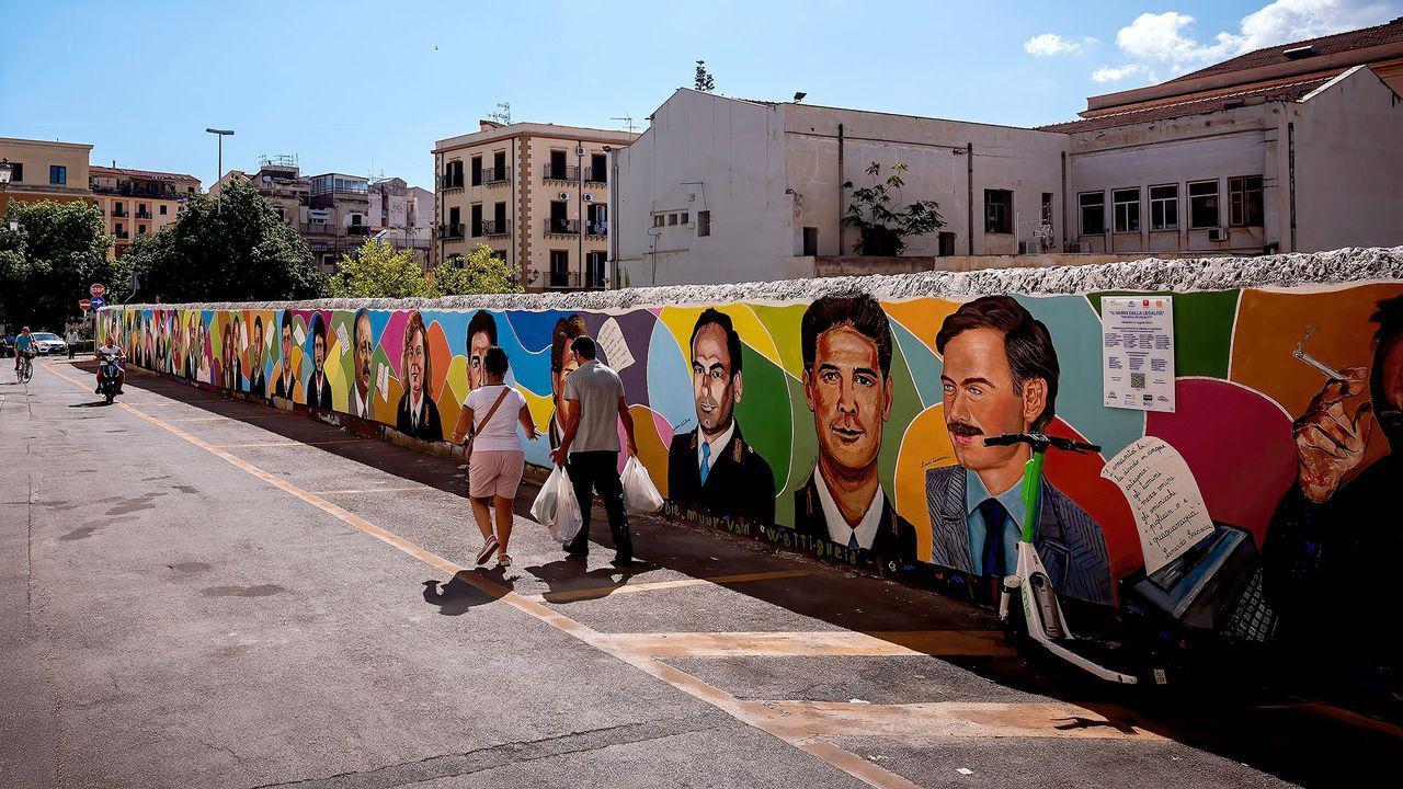 "El Muro de la Legalidad" en Palermo