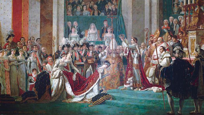 Napoleón corona a Josefina