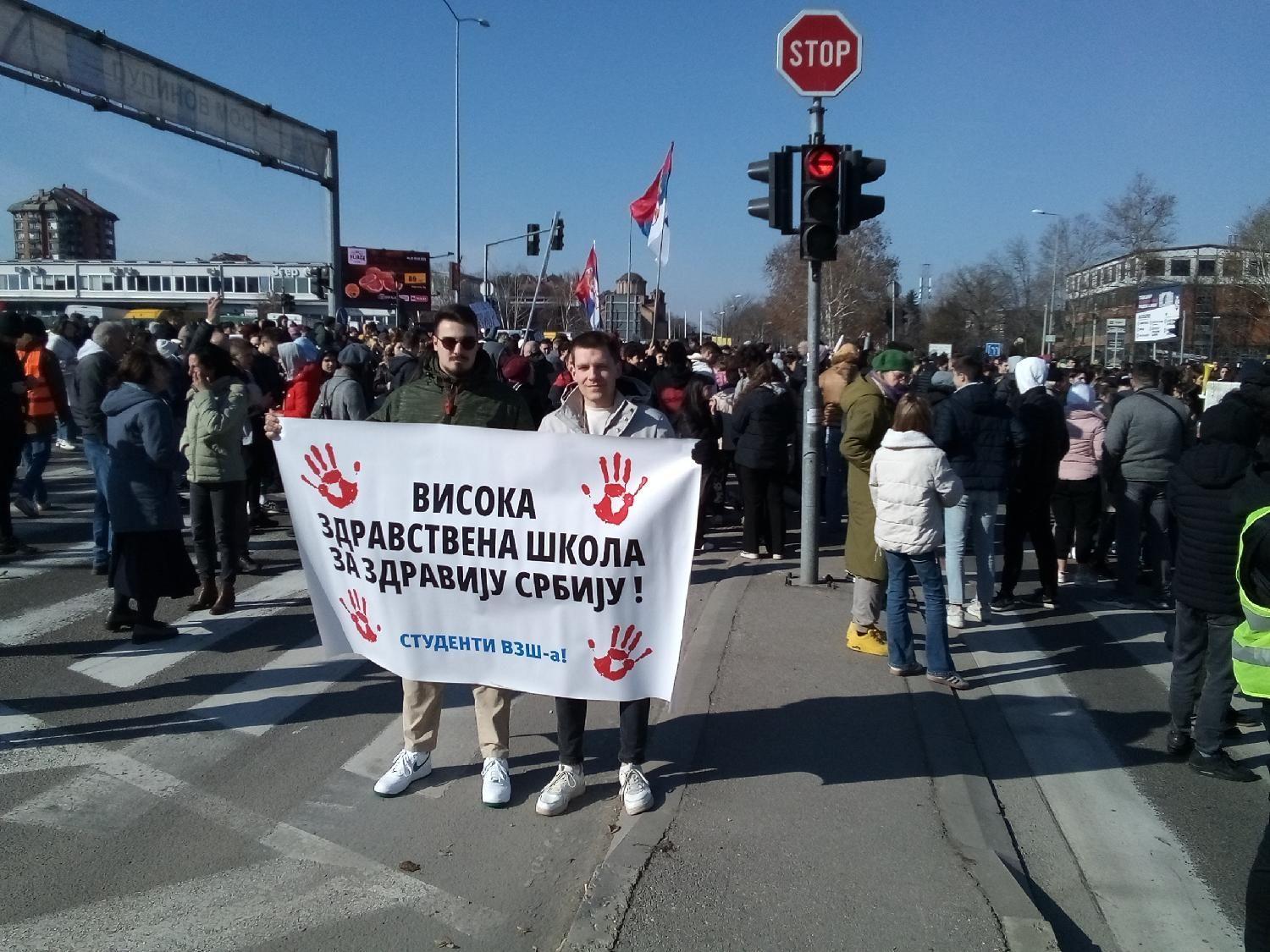 studenti, blokada pupinovog mosta