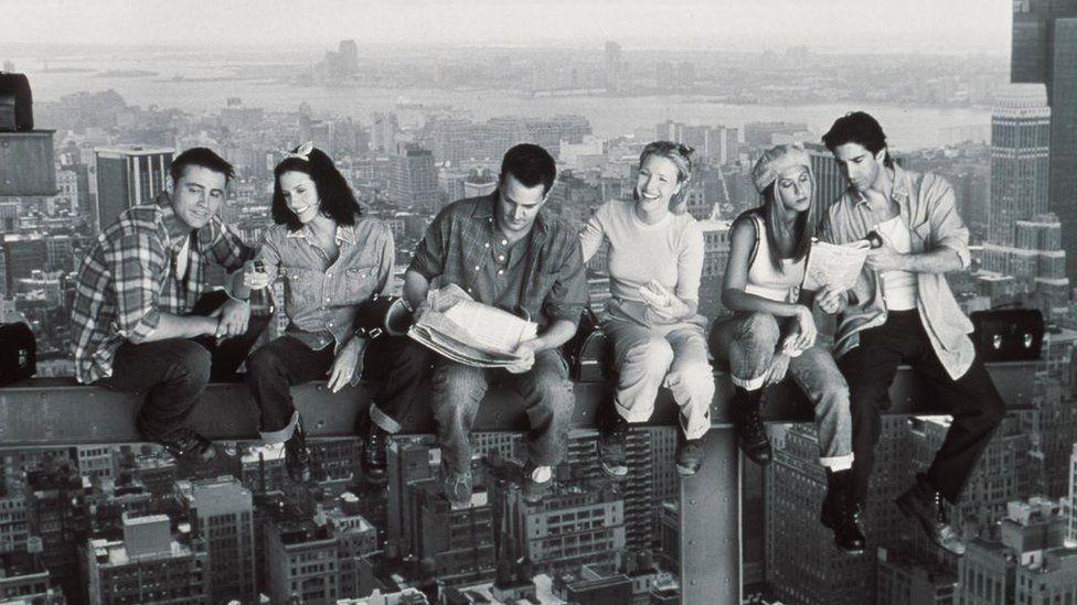 Una foto de promoción de Friends en 1988.