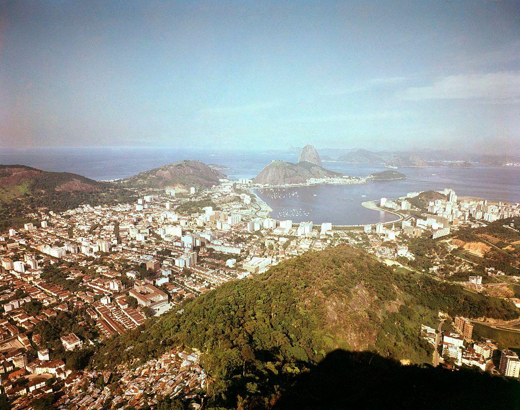 Vista de la Bahía de Guanabanara en 1960