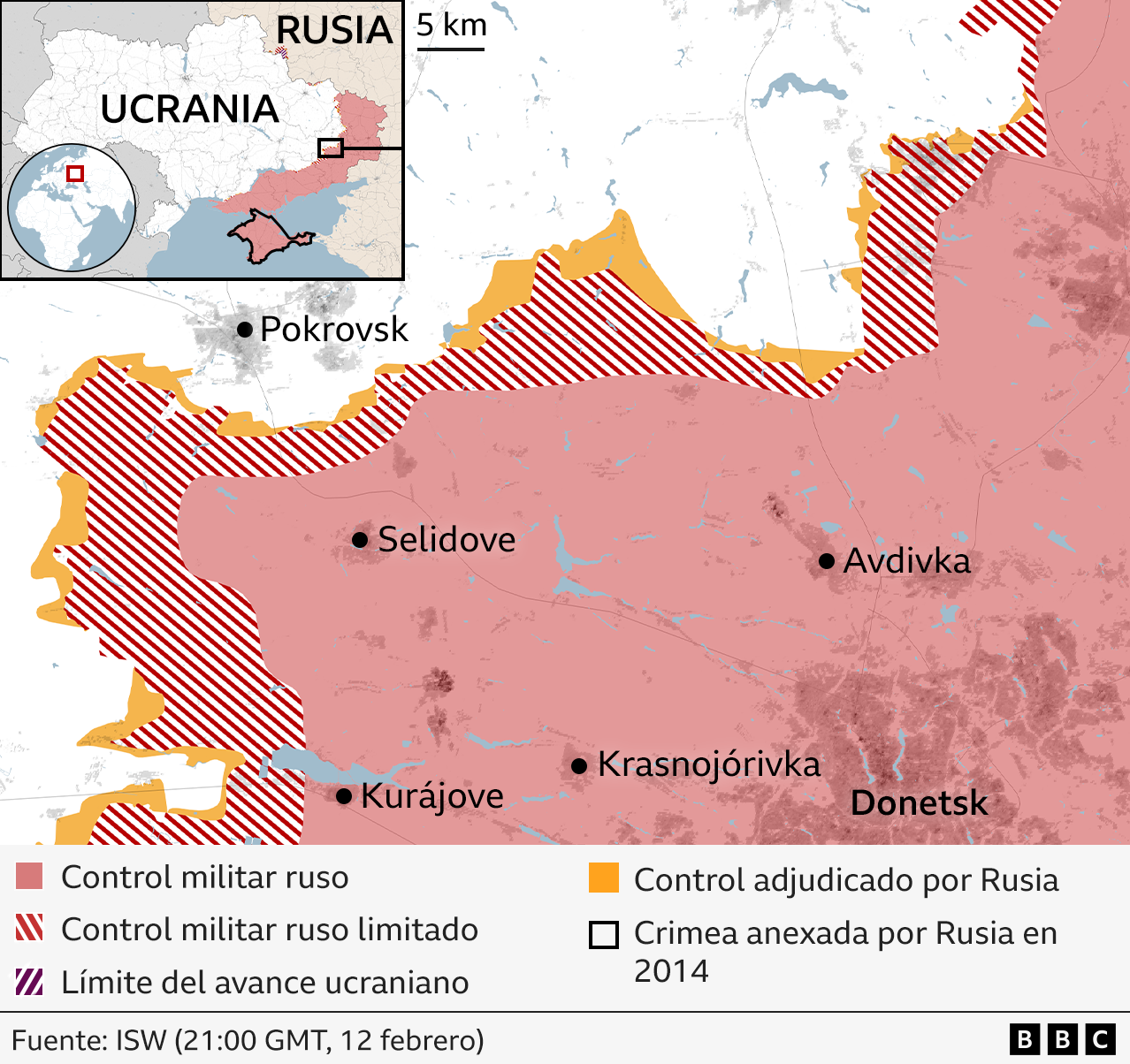 Mapa de Pokrovsk