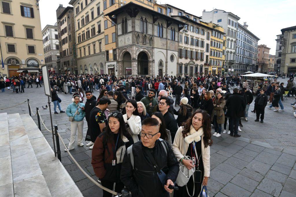 Turistas em Florença