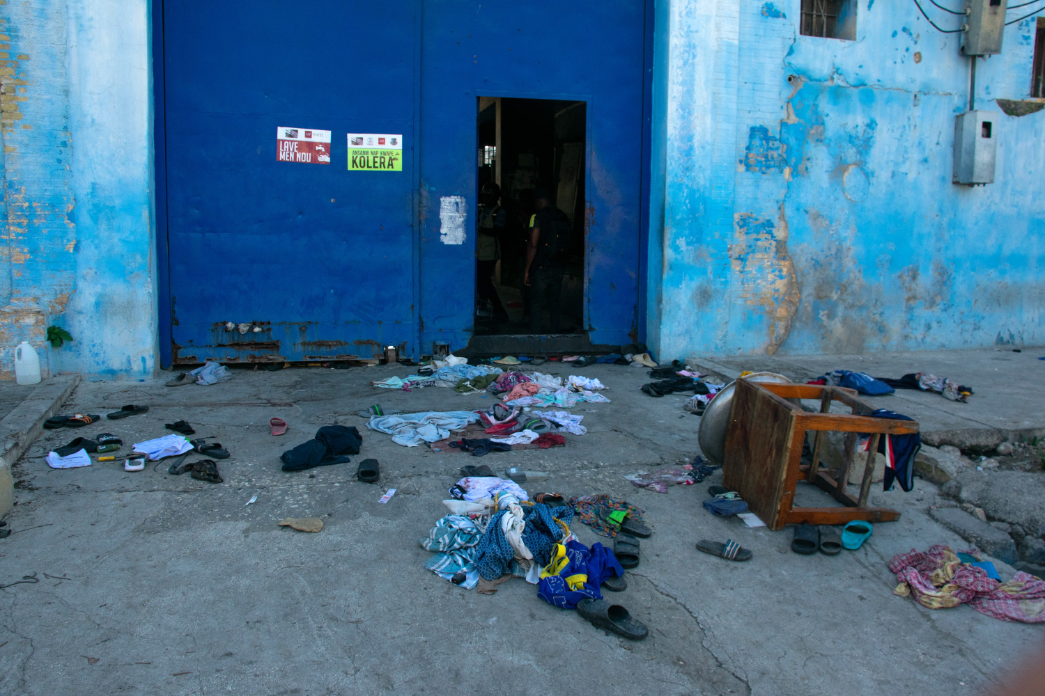 Puerta de la Penitenciaría Nacional de Puerto Príncipe.