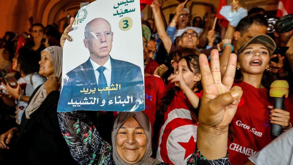 Tunisian president wins second term with landslide