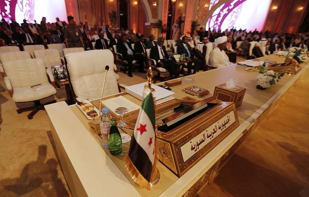 مقعد سوريا خلال اجتماع القمة العربية 2013