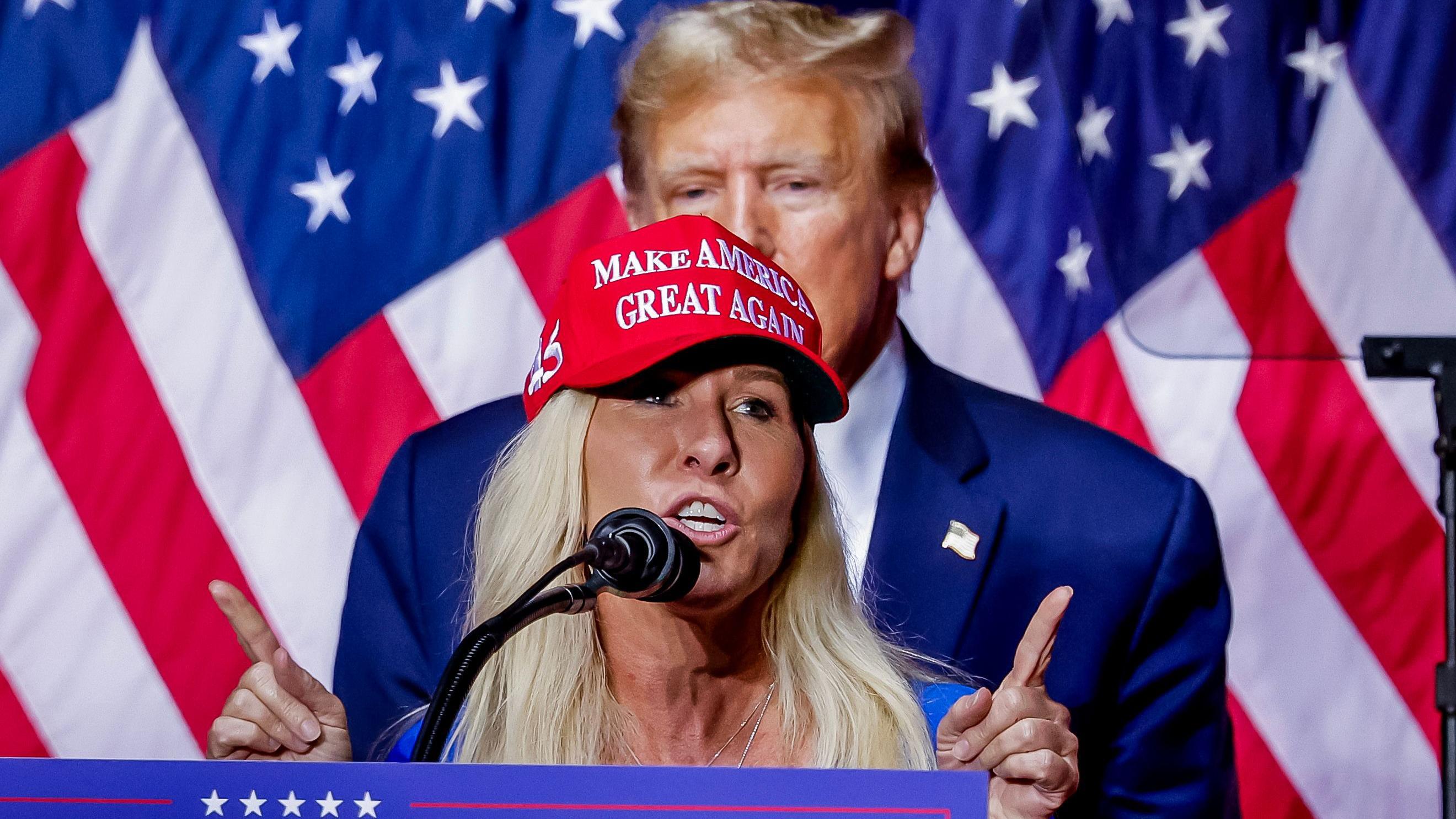 Марджорі Тейлор Грін підтримує Трампа у всіх його починаннях
