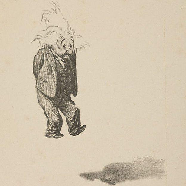 Caricatura de Einstein