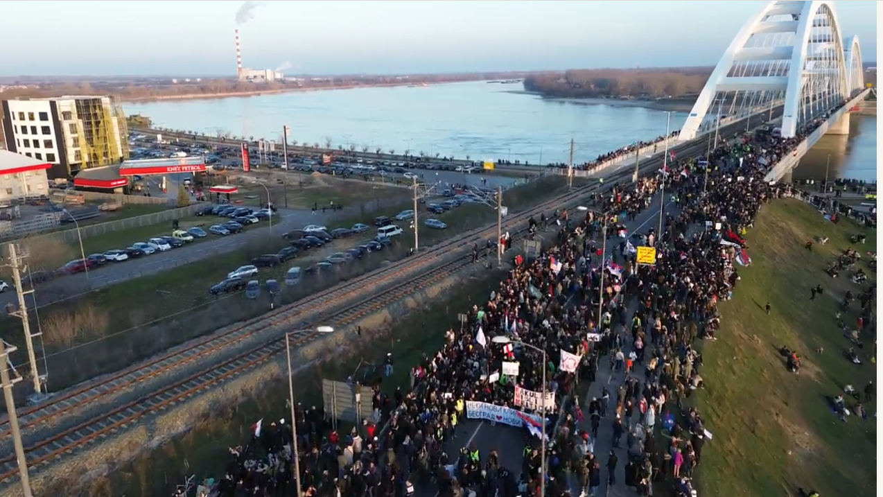 studenti, studentski protest, novi sad, blokada mostova, mostovi u novom sadu