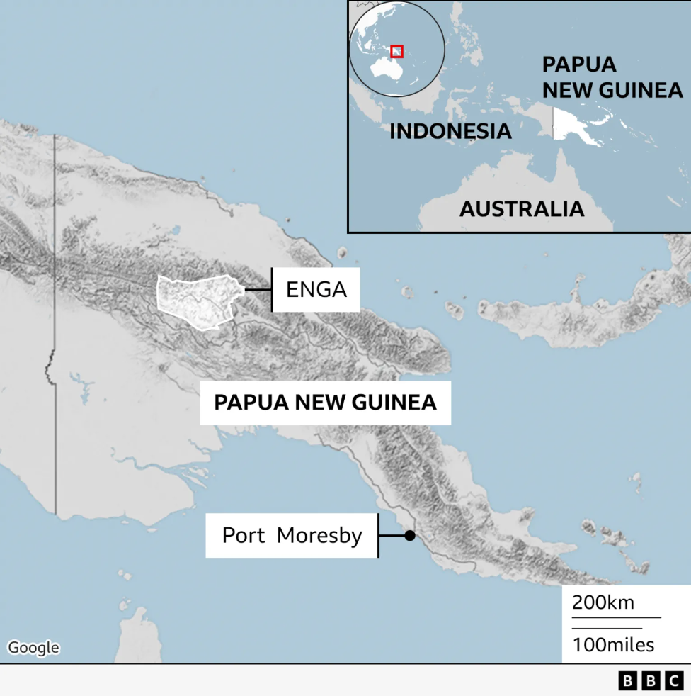 Peta Papua Nugini 
