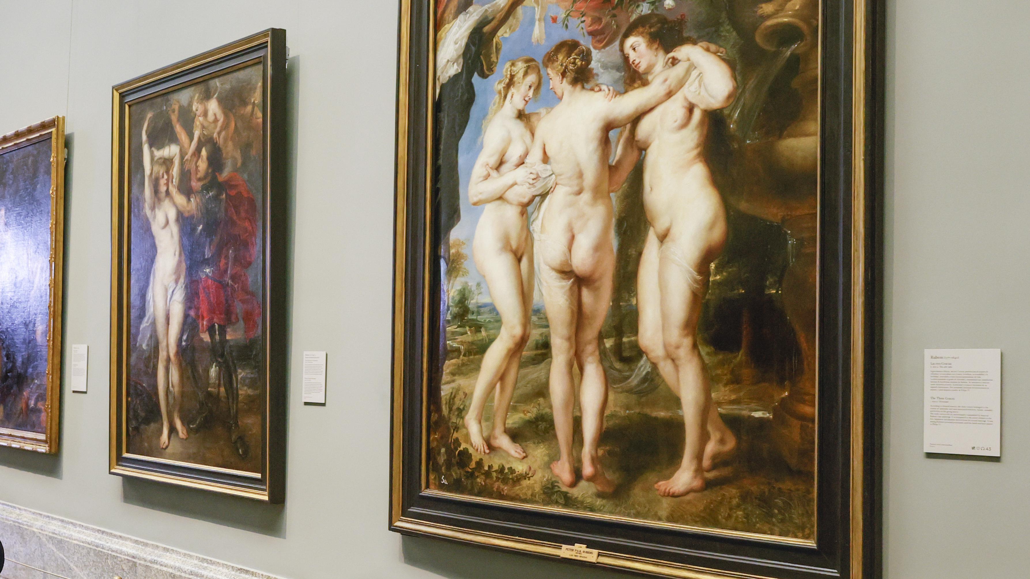 O quadro As Três Graças, de Peter Paul Rubens