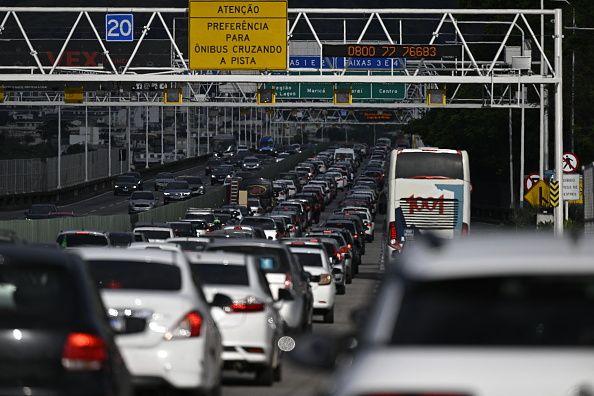 Engarrafamentos na Ponte Rio-Niterói