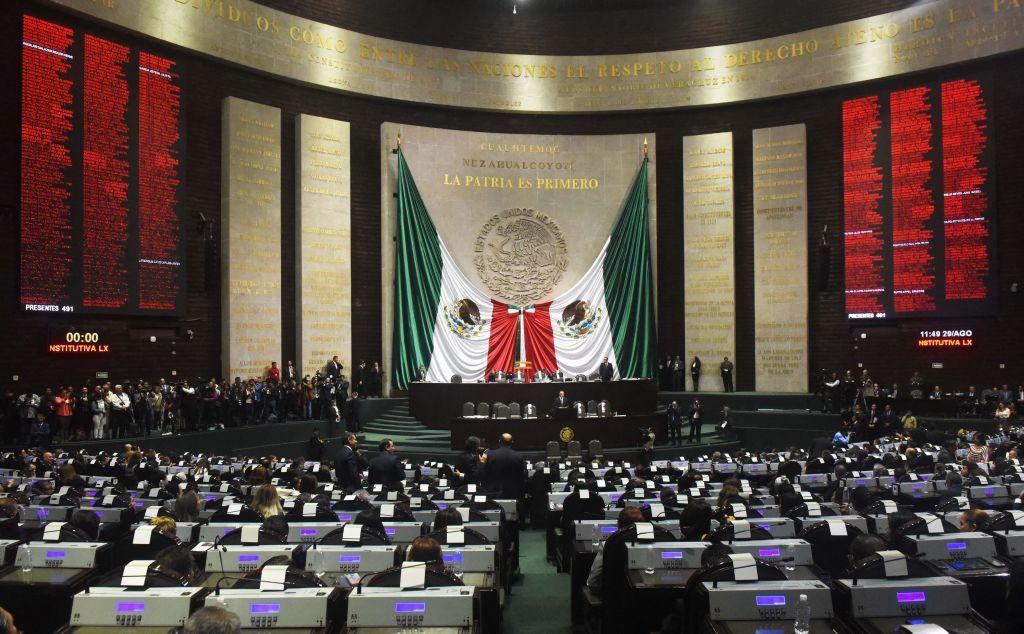 El salón de la Cámara de Diputados