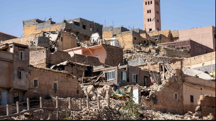 صورة لأثر الزلزال الذي ضرب المغرب