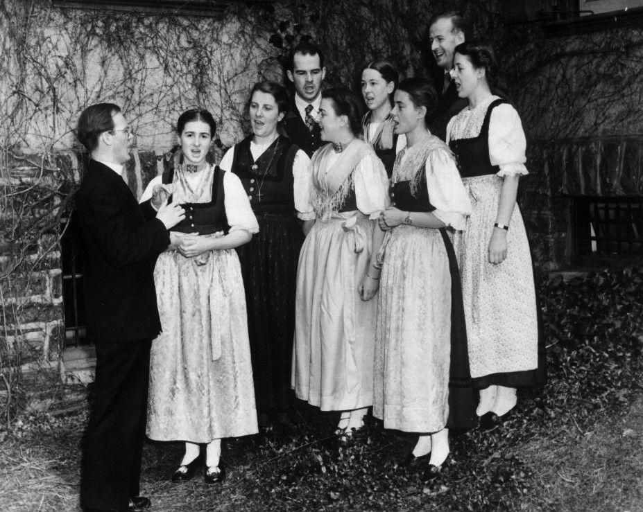 A Familia von Trapp em Boston, em 1941