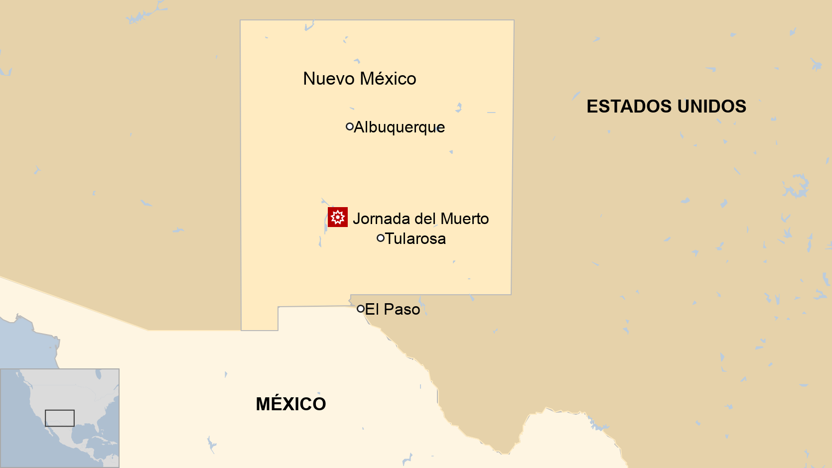 Mapa de Nuevo México