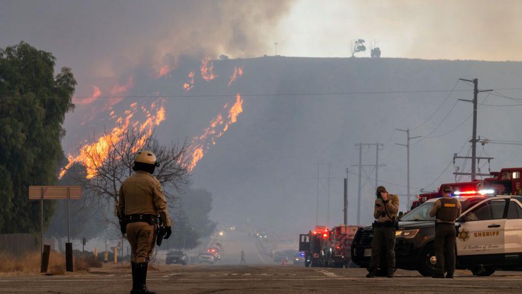 los angeles, kebakaran, api