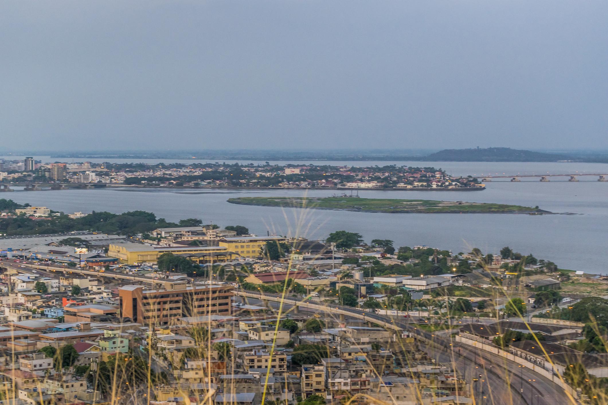 View of the city of Guayaquil.