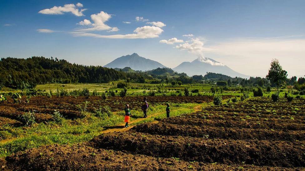 Área rural em Ruanda
