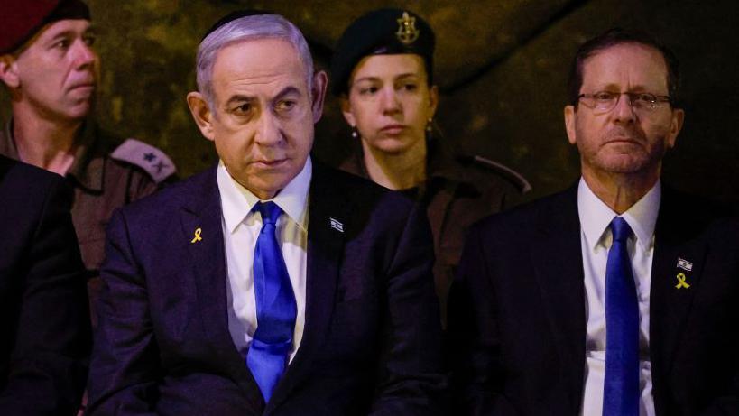 رئيس الوزراء بنيامين نتنياهو، والرئيس إسحاق هرتسوغ