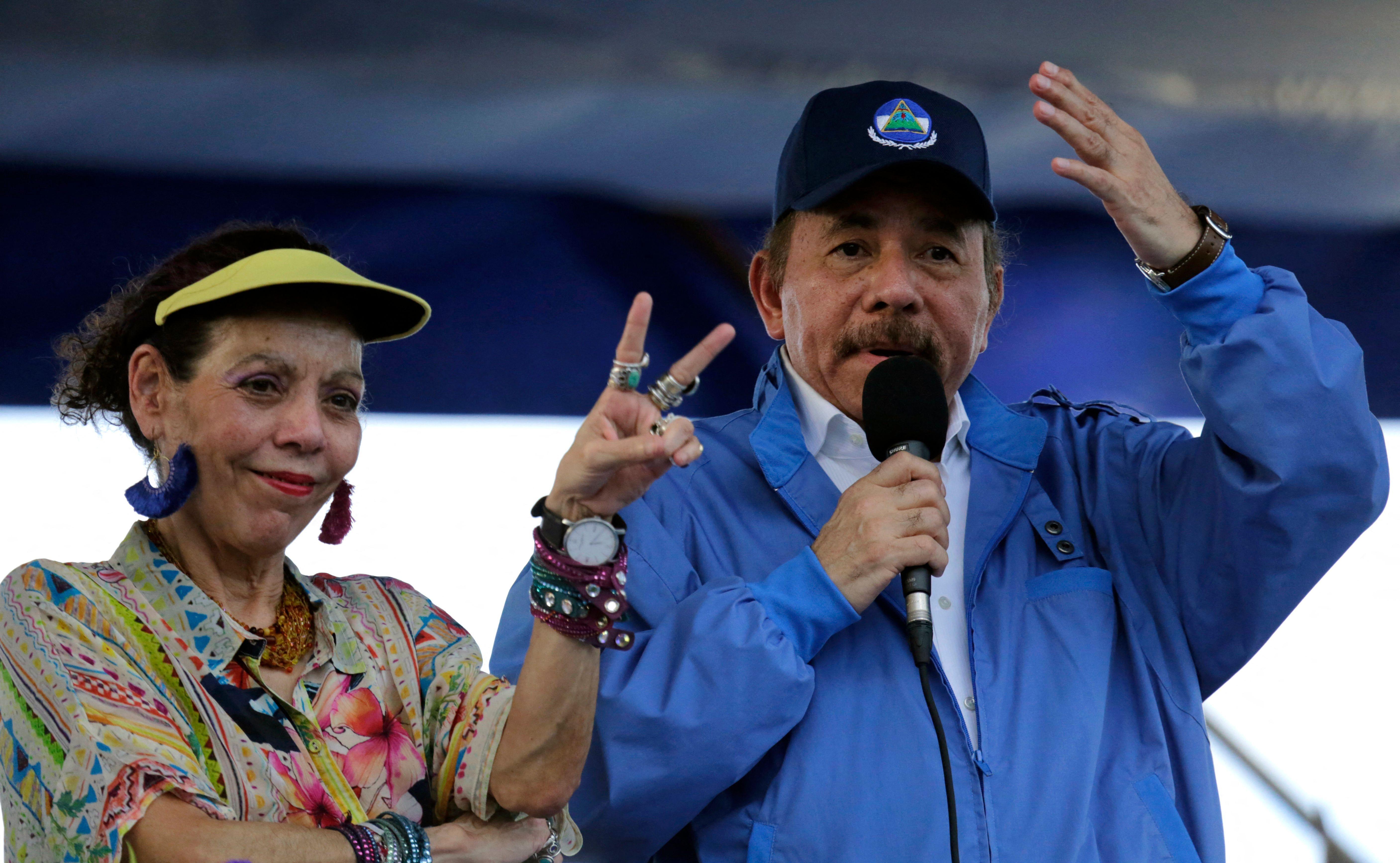 Rosario Murillo y Daniel Ortega