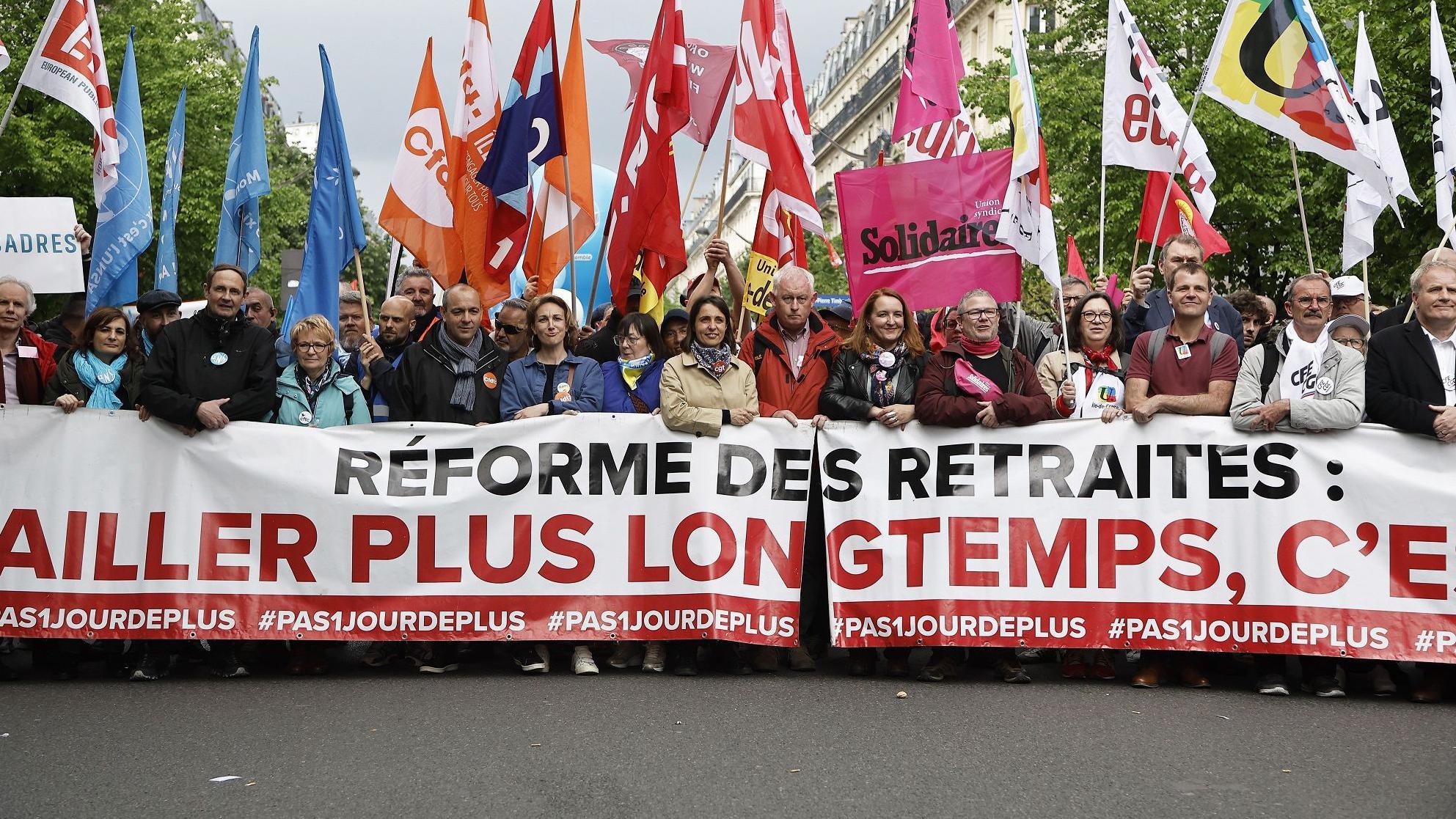 احتجاجات في فرنسا على قوانين التقاعد 