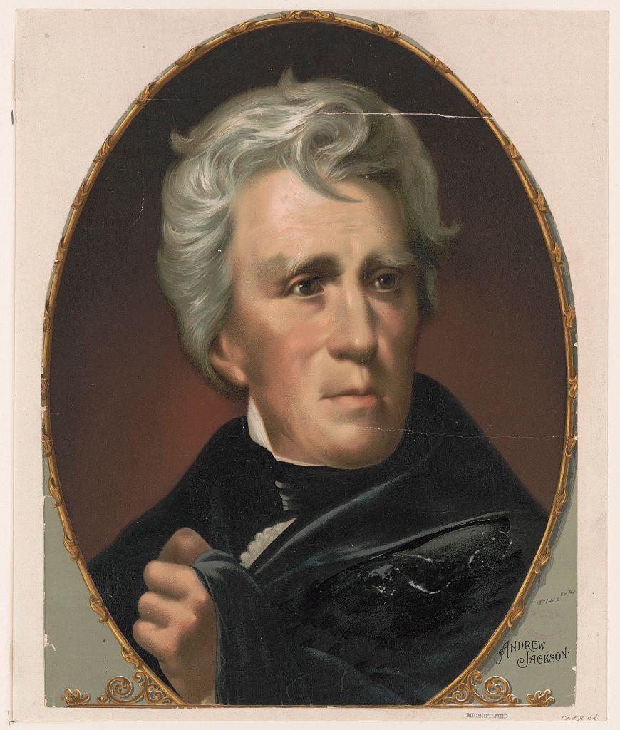 Andrew Jackson em retrato pintado