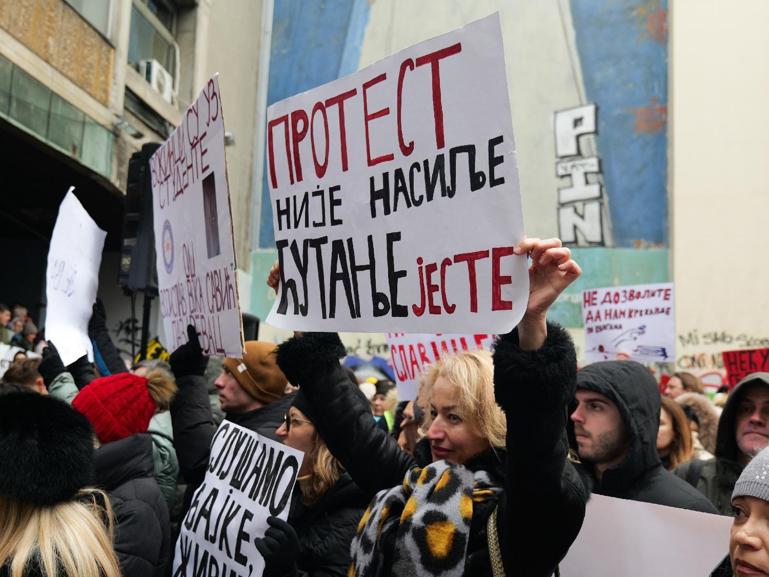 protest prosvetara u Beogradu