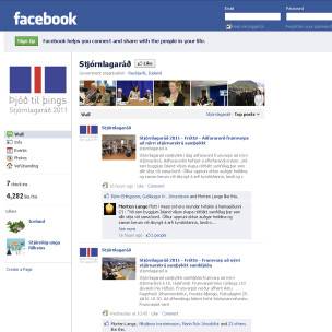 Página do conselho constitucional da Islândia no Facebook