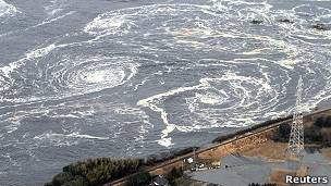 Remolinos en el mar de Japón