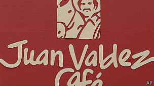 Logo de las cafeterÃas Juan Valdéz, de Colombia
