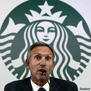 Howard Schultz, jefe ejecutivo de Starbucks