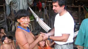 David Good juanto a Yarima, su madre 