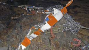 Los restos de la avioneta de Fossett