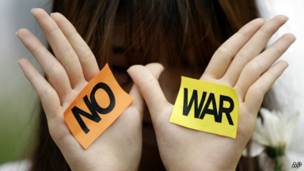 "No a la guerra"