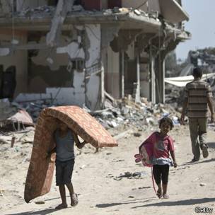 Destrucción en Gaza