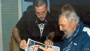 Fidel Castro con Randy Perdomo