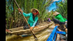 Viaje en bote, Río Mekong, Vietnam. Hamlito Jr Arayan Nocete