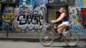 Ciclista en París