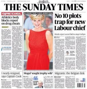 Portada de The Sunday Times