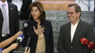 Los cancilleres de Colombia y Ecuador