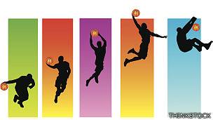 Basquetbolista saltando