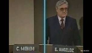 Debate entre Menem y Angeloz en 1989.