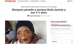 Jacinta Silva, conocida como la uruguaya supercentenaria,
