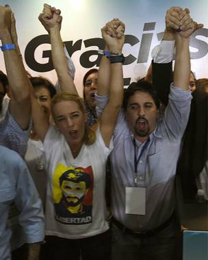 Lilian Tintori y Freddy Guevara 