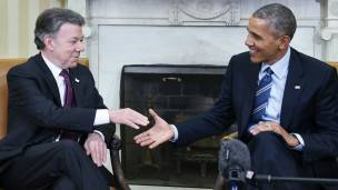 Juan Manuel Santos y Barack Obama