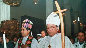 Obispo Samuel Ruiz de San Cristóbal de las Casas, Chiapas.
