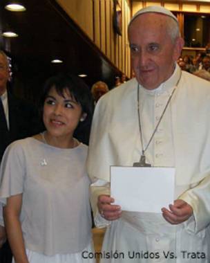 Zunduri junto al papa Francisco