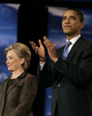 Hillary Clinton y Barack Obama